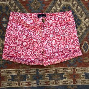 🔴SALE American Eagle size 0 red floral shorts
